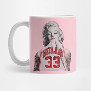 Retro - Marilyn Monroe Chicago Scottie Pippen white Mug